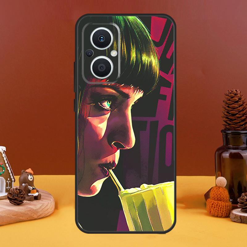 Mia Pulp Fiction Case For OPPO Reno 8T 4Z 5Z 10 Pro 11 F 4 5 6 7 8 Lite OPPO Find X5 X6 Pro X2 X3 Lite Cover