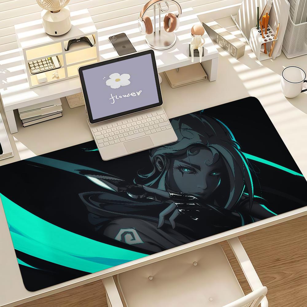 Shooting Games Mouse Pad Anti Slip Rubber Edge Locked Thickened Laptop Gaming V-VALORANT Desk Mat