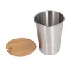 350ML Portable Single Layer Stainless Steel Mug with Lid Stackable Coffee Beer Milk CupStainless