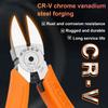 6" Plastic Cutting Pliers Multi Functional Steel Nipper Double-Edged CR-V Tip Electrical Wire Cutters for Sprue Burrs Hand Tool