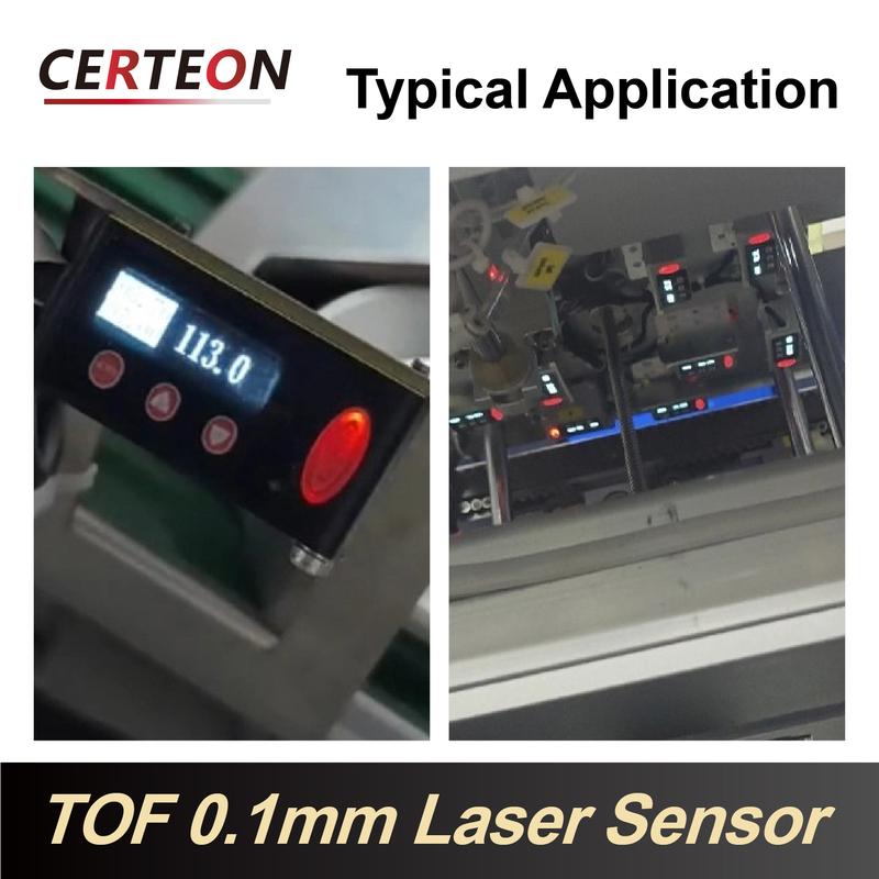 LR400 Laser Displacement Sensor RS485 NPN PNP Industrial Laser Distance Sensor 60–400mm Precision Compact Non‑contact