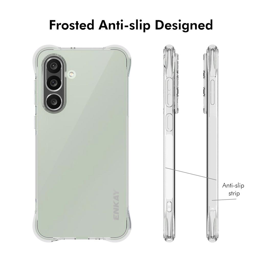 For Samsung Galaxy M56 5G Clear Phone Case ENKAY HAT PRINCE Shockproof Anti-slip TPU Cover
