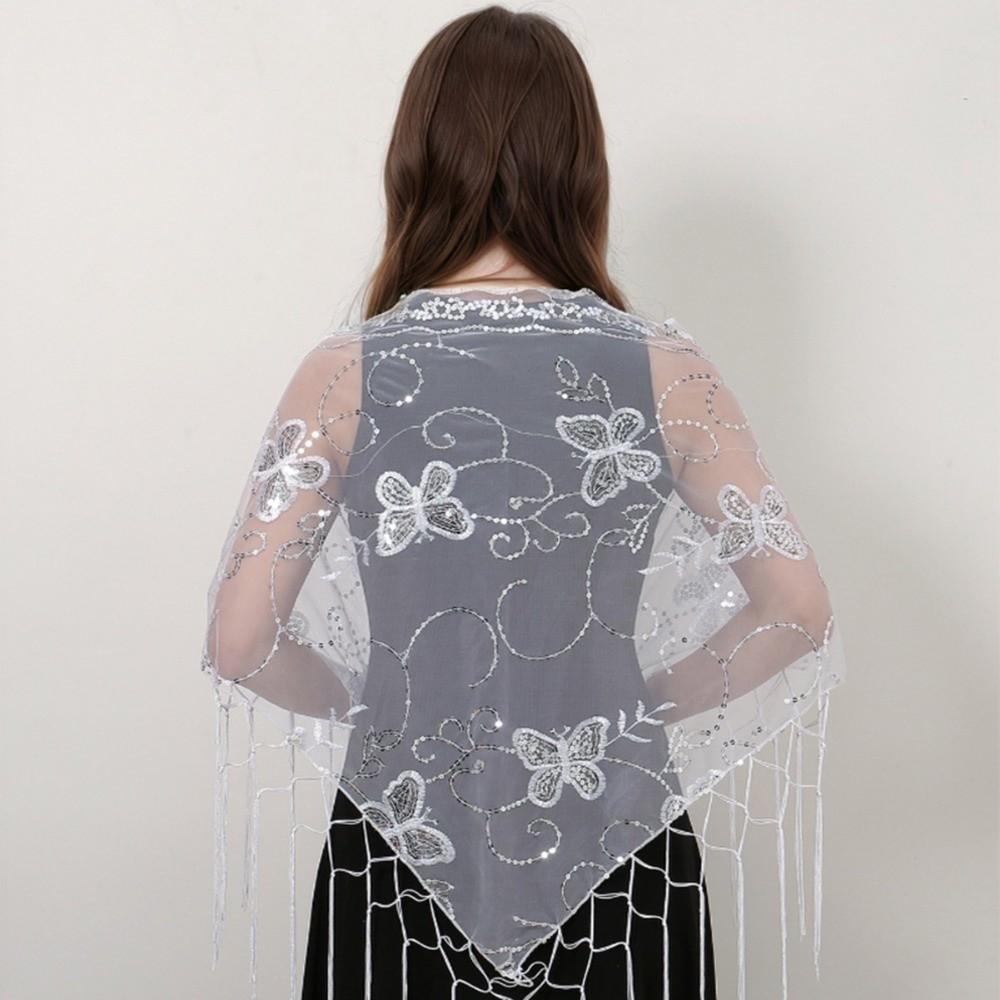 Vintage Bandanas for Women Thin Triangle Head Scarf Casual Lace Scarf Shawl Pastoral Style
