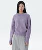 MUSINSA STANDARD WOMAN Women'S Multi Melange Crew Neck Knit [Heather Violet]