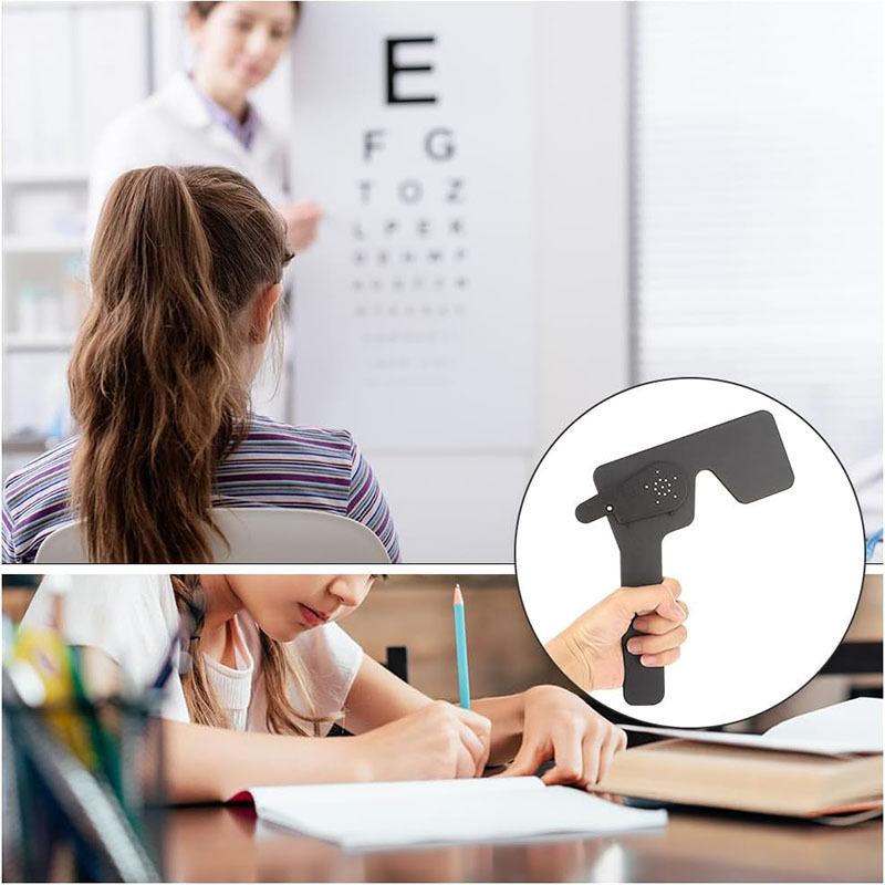 2 шт. офтальмологический окклюдер для глаз для офтальмологов, окулистов и ортоптистов инструмент для проверки зрения (черный)