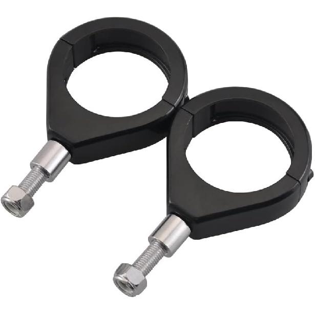 Riloer Motorcycle Fork Indicator Brackets, Aluminum Motorcycle Turn Signal Mount Brackets Turn Signal Light Indicator Bracket Clamps, Motorbike Fork