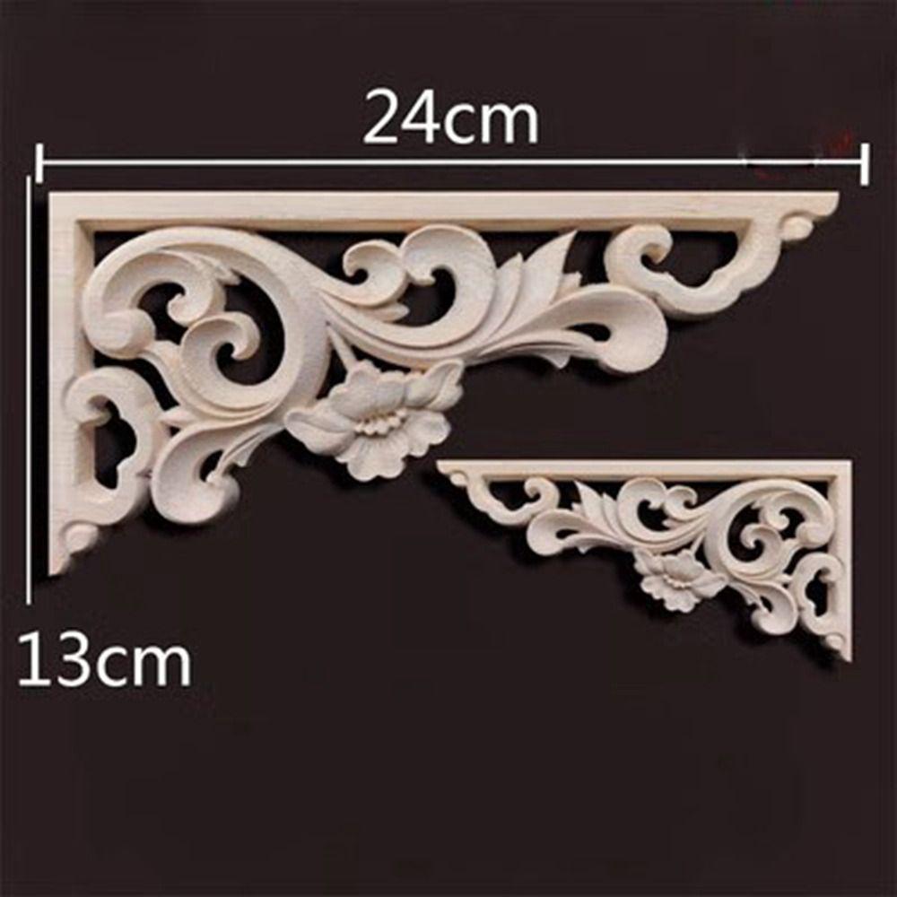 Уникальные резные поделки из дерева, угловые аппликации в разных стилях, рама, детали мебели, украшение стены, двери