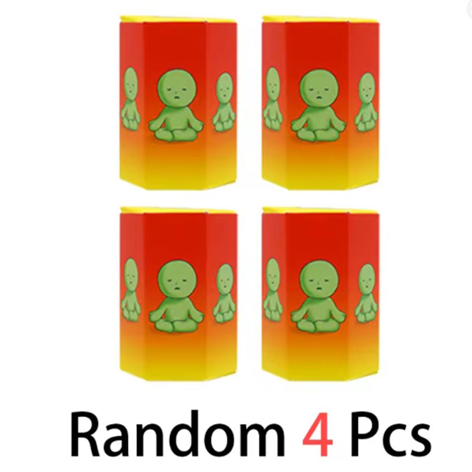 Smiski Yoga Series Blind Box – Luminous Green Figurine, Kawaii Night Light, Cute Collectible Toy, Christmas Gift