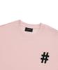 BEENTRILL NEWYORK Hashtag Logo Fleece-Lined Oversized Sweatshirt (Light Pink)