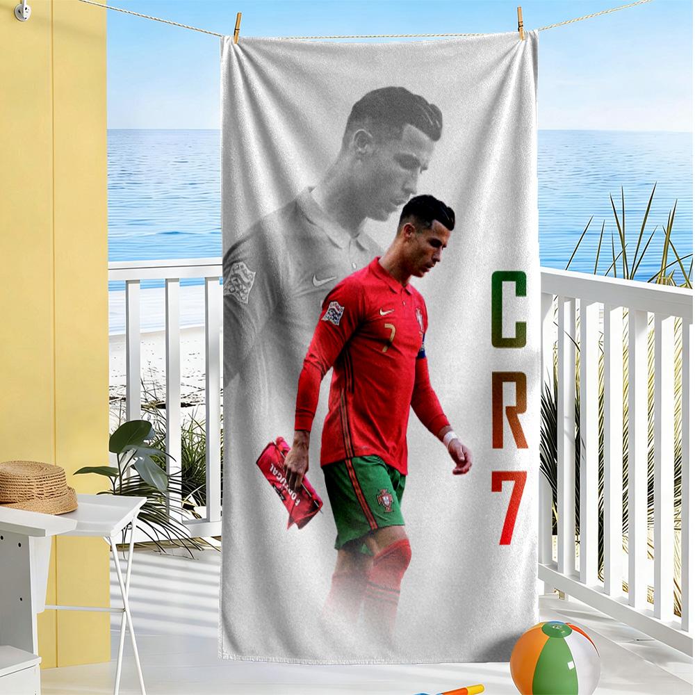 Ronaldo's Iconic Moment Beach Towel Soft Durable Quick-Dry Comfortable Lightweight