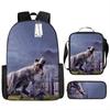 Jurassic Park European and American Retro Schoolbag First Grade~ Fourth Grade Bag Backpack