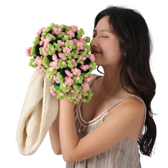 Вязаный крючком букет ромашек Вязаный крючком букет Одеяло ручной работы Цветы Плед для домашнего дивана Кровати Дивана Декор