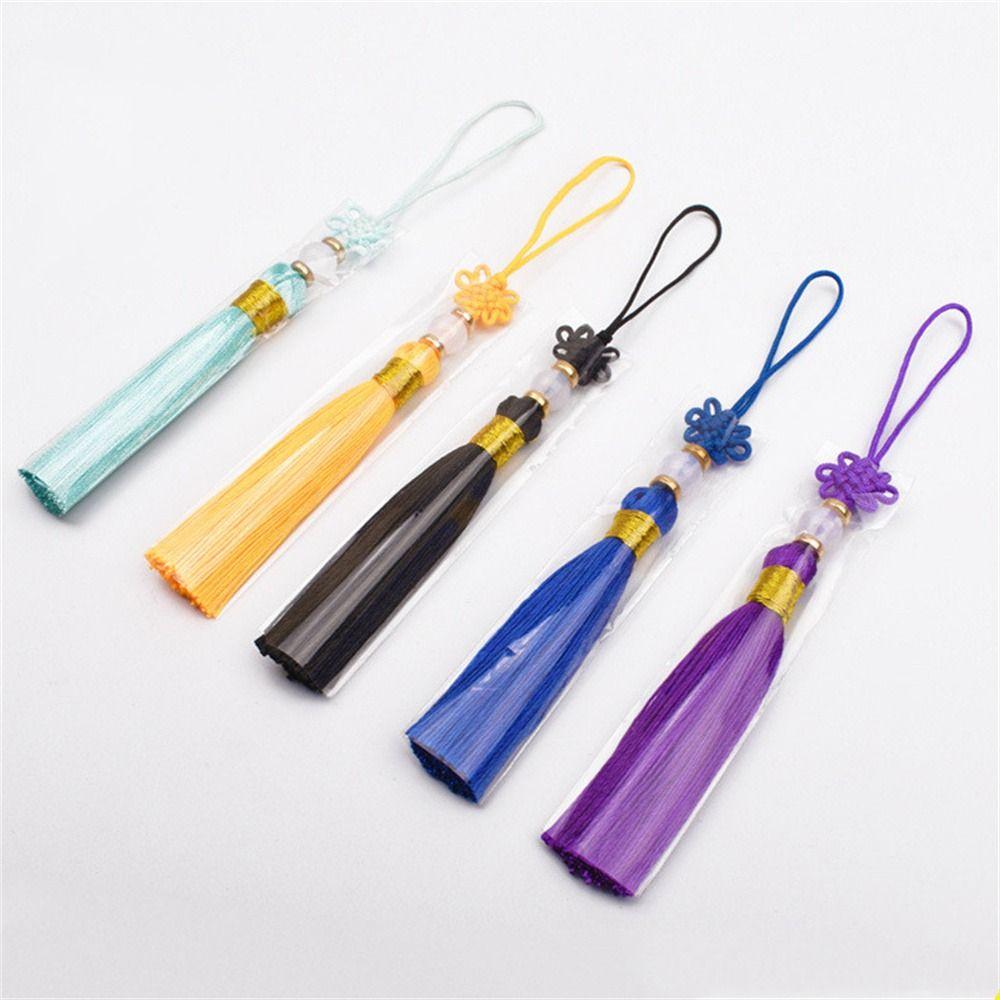 Phone Pendant Chinese Knot Pendants  Beads Chinese Knot Tassel Car Key Chain   Clothes Bag