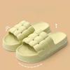2025Women's New Slippers Fashion Hollow Design Platform Slippers Soft Sole Home Shoes Leisure Non-slip Outdoors Women Shoes