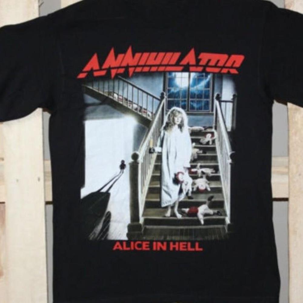 Футболка Annihilator Alice In Hell черная, короткий рукав, все размеры TA4483, унисекс