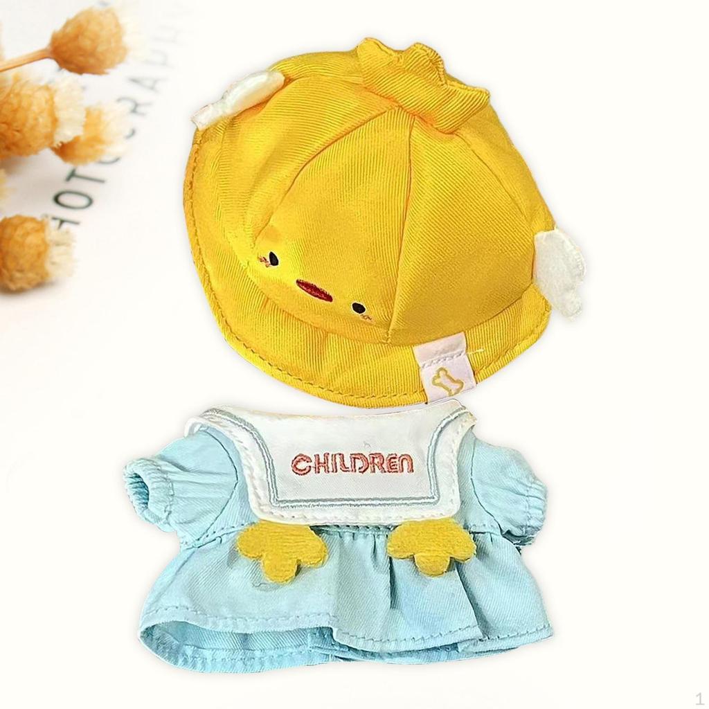 Adorable Doll Dress Set with Matching Hat for Creative Play