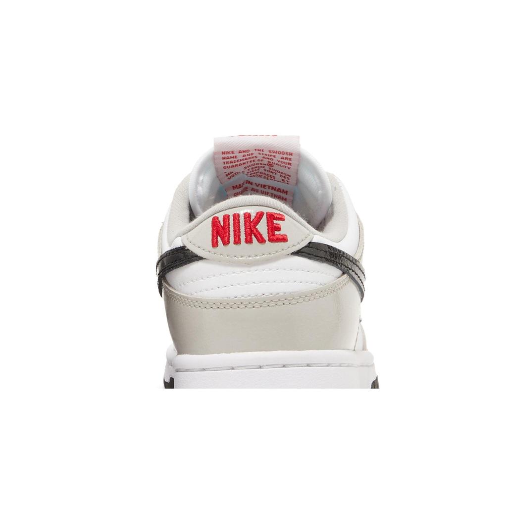 Nike Women's Dunk Low 'Light Iron Ore Black' (women's sizes) Light Iron Ore / Black / White / University Red Skate Shoes DQ7576 001