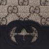 Gucci Серия Double G Держатель для карт с переплетающимся логотипом Double G из канвы и кожи Мужские аксессуары Черный Эбен 701425-K9GSG-9769