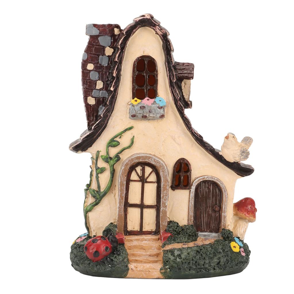 Garden House Statues Adorable Vivid Resin Attractive Decorative Outdoor Garden House Figurines for