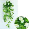 Fake Plant Flower Realistic Vivid Waterproof Hanging Artificial Silk Morning Glory Imitation Flower for Home