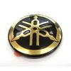 YAMAHA Genuine Yamaha Tuning Fork Logo Emblem Sticker Aluminum Coating Gold Black Diameter 50mm