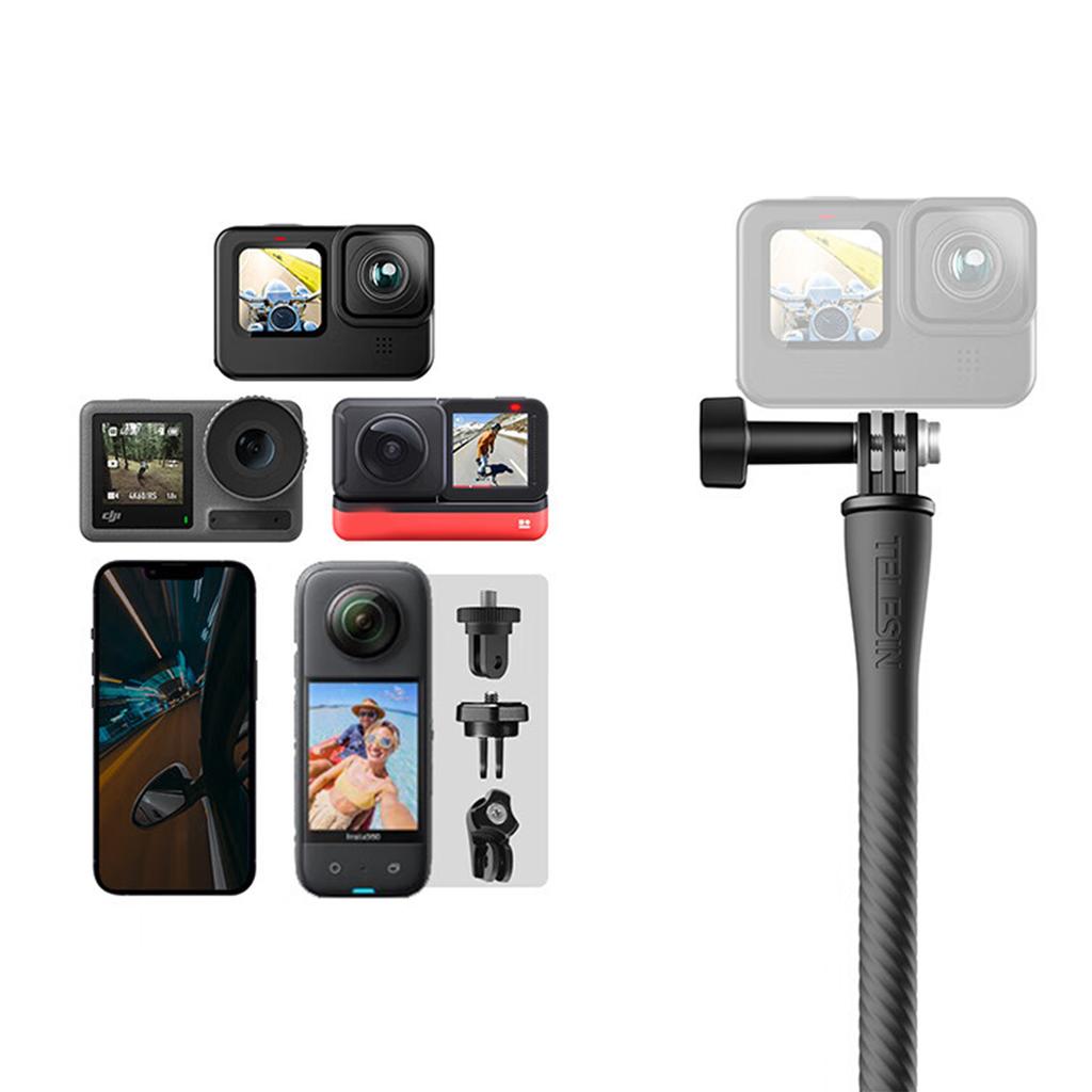 Bicycle Motorcycle Panoramic Selfie Stick Monopod Mount Handlebar Bracket For Gopro11 DJI/Insta360 X3/X2/RS Accessory