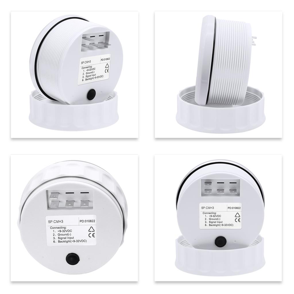 Тахометр 85 мм с красной подсветкой, 3000 об/мин, счетчик моточасов, датчик тахометра M16 M18 для морских судов, лодок, автомобилей, грузовиков, 9-32 В