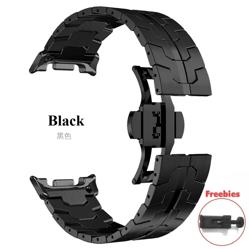 Ремешок из нержавеющей стали для Samsung Galaxy Watch 8 Classic 46 мм 40 мм/44 мм, браслет класса люкс для Samsung Galaxy Watch 7 Ultra 47 мм, аксессуары