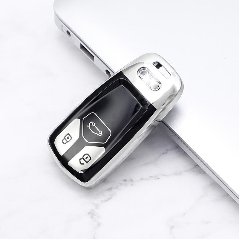 Мягкий чехол для дистанционного ключа из ТПУ для A1 A3 A4 B9 A5 A6 Q3 Q5 4M Q7 TT TTS RS Coupe, защитный держатель, аксессуары для брелоков