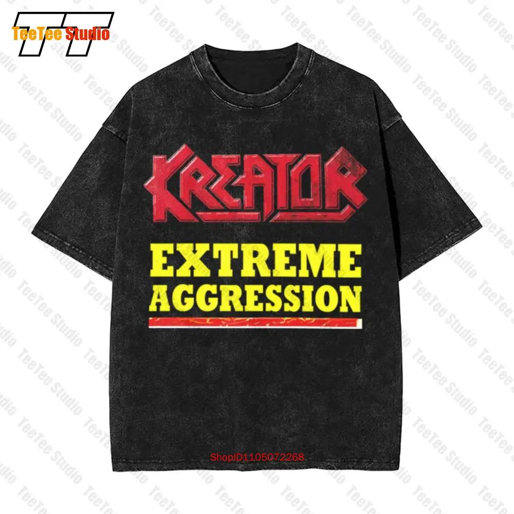 New Vintage Oversized T-Shirt Kreator Extreme Aggression Dtg E793