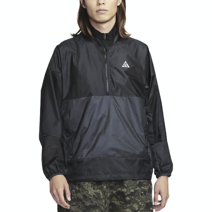 Nike Сплошная цветная мужская куртка на молнии, верхняя одежда, черная DN3954-045