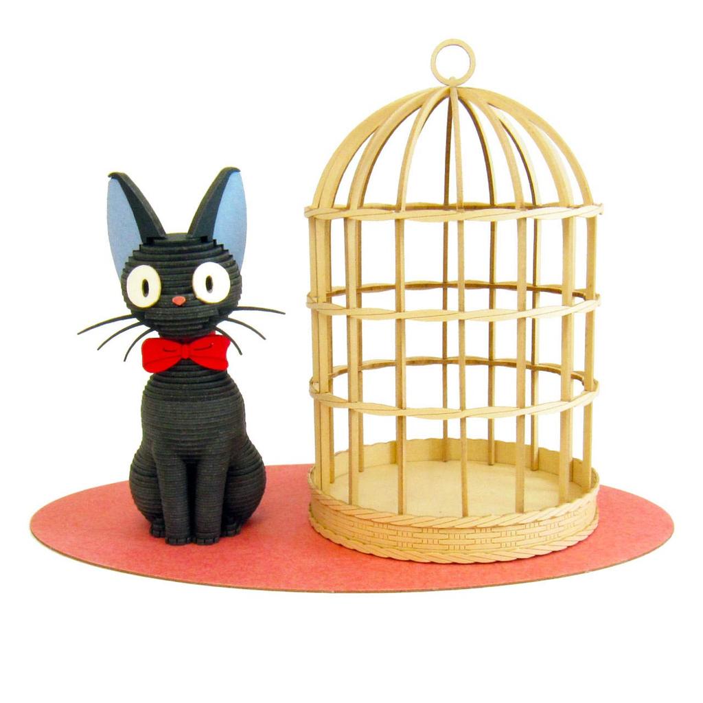 Miniature Paper Craft Kit Giant Bean Bag Chairs Kiki's Delivery Service Jiji Black Small MK07-25