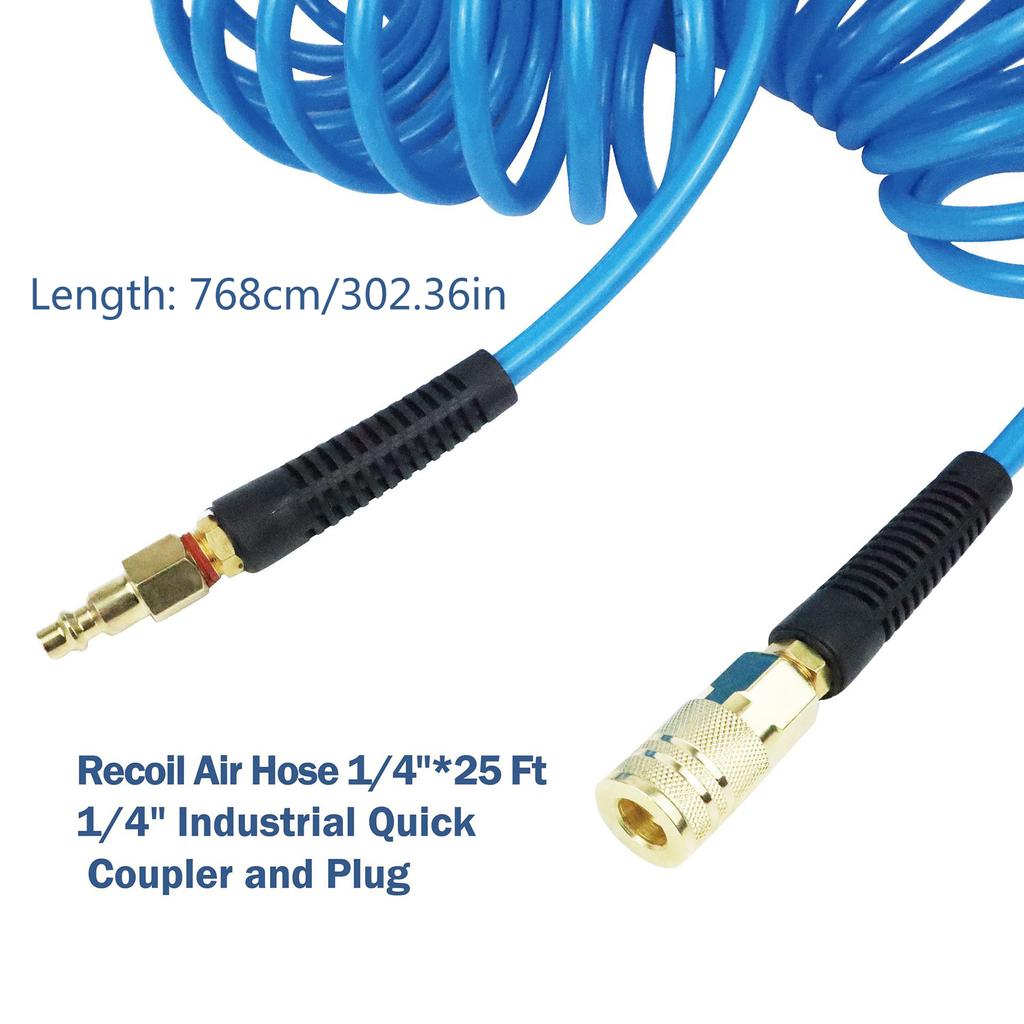 1/4 дюйма Полиуретановый шланг для воздушного компрессора с ограничителем перегиба Легкий воздушный шланг Аксессуары для воздушного компрессора