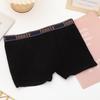Женское нижнее белье-боксер из хлопка, дышащее, эластичное, со средней талией, удобное женское нижнее белье