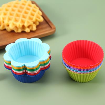 Yousheng 10/20 шт. силиконовые формы для выпечки утолщенные антипригарные формы для кексов и тартов неправильной формы можно использовать в духовке/морозильнике/мыть в посудомоечной машине