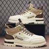 Men's Sneakers High Top Fashion Casual Shoes Male Spring Autumn Breathable Comfortable Platform Walking Shoes Non-slip Men Shoes