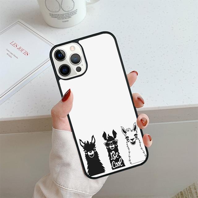 No Drama Prob Llama Phone Case For iPhone 17 Air 13 12 14 15 16 Cover For Apple 14 15 16 Pro Max Plus Coque