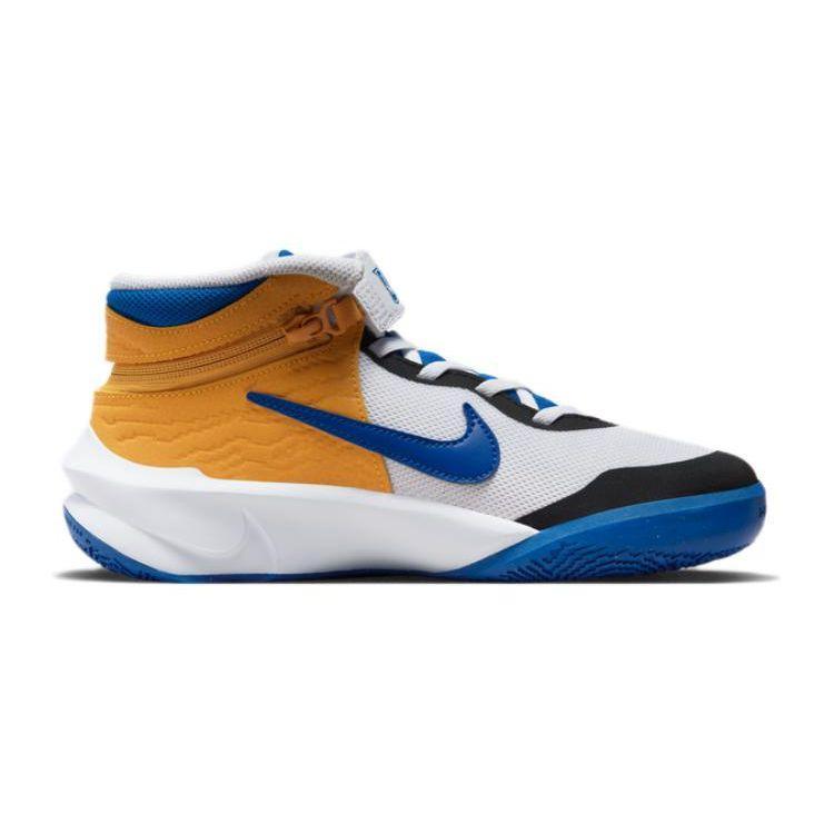 Nike Детские кроссовки Team Hustle D10 FlyEase GS White Game Royal DZ2760-141