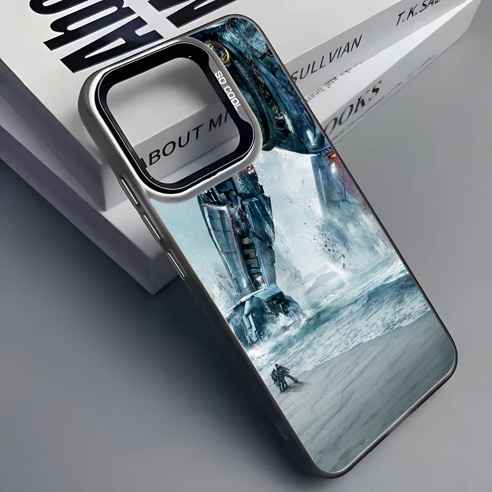 Крутой чехол для телефона P-Pacific R-RimS для iPhone 16 15 14 13 12 11 Pro Max Серый Черный Матовый Лазерный Металлик Аврора Funda