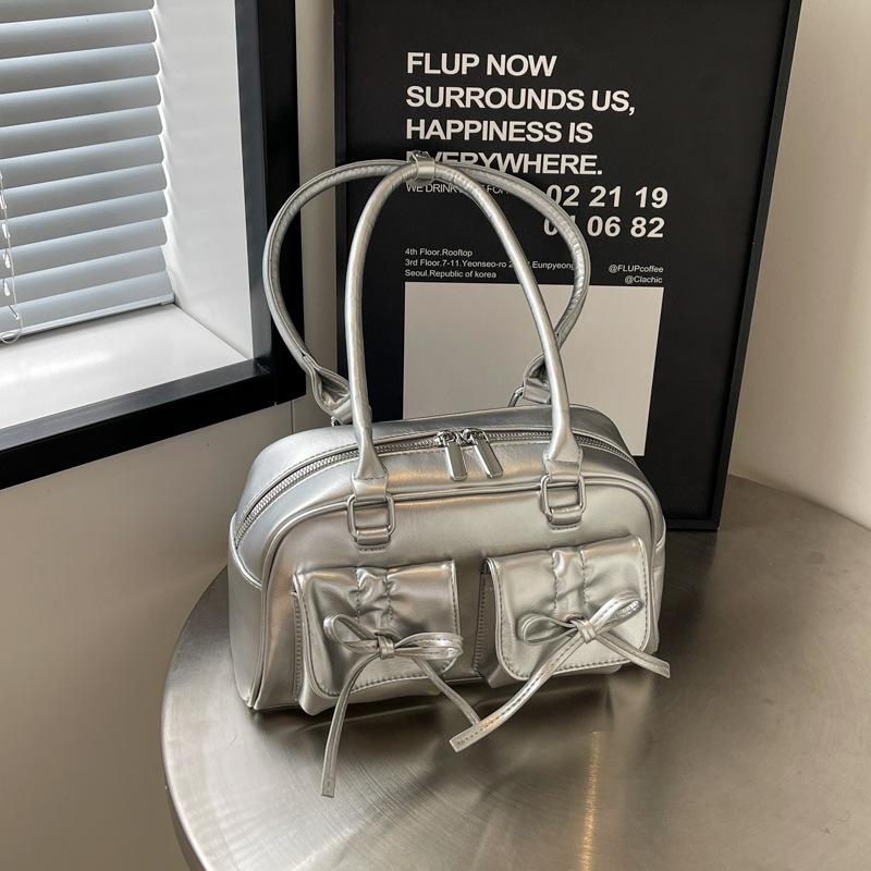 Модная сумка через плечо с бантом для женщин, кошелек и сумка через подмышку