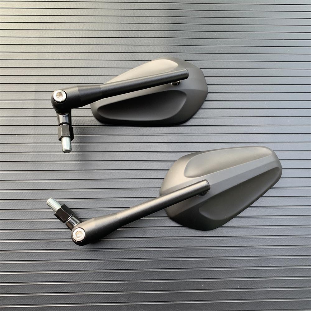 Motorcycle Foldable Oval Rearview Mirror For Yamaha Suzuki Ducati Kawasaki BMW Buell KTM Dual Sport Dirt Bikes ATV