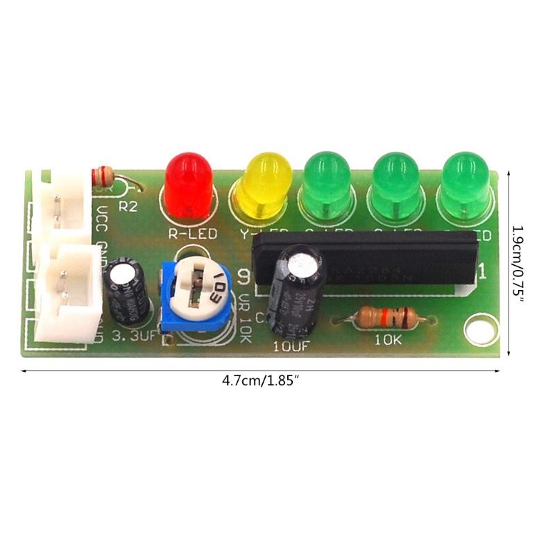 Индикатор уровня звука Индикатор уровня мощности Модуль индикации уровня KA2284 3,5 В-12 В Контроллер AC для DC P cb Платы