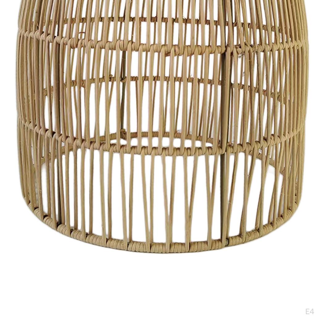 Ceiling Pendant Lamp Shade Made of Wicker for Lamp, Hanging Floor