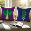 Cute Fresh Art Lovely Simple Vegetable Cushion Cover Pillowcase Antidustmite Invisible Zipper Short Plush Sofa Cushion