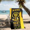 Customizable personalized beach towels Bumblebee themed designs.Suitable for the beach, yoga, sports;ideal as beach accessories