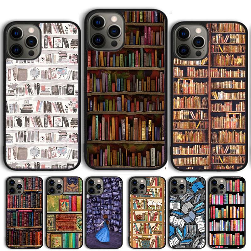 Чехол для телефона 'Библиотечная книга' для iPhone 17 Air 14 15 16 13 12 Чехол для Apple iPhone 17 Air 14 15 16 Pro Max 6S Plus Coque