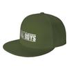 Fashion Bad Boys For Live  White Logo Flat Brim Sun Hat  Sports And Fitness Golf Hat Unisex