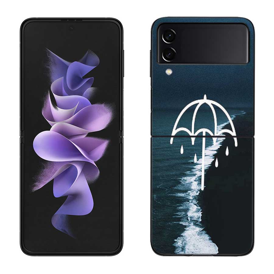 Bring Me The Horizons Phone Case For Samsung Z Flip 7 6 5G Galaxy Z Flip 5 4 3 Black Hard Cell Cover Luxury PC Shell Coque