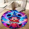 Personalized M-Mickey Round Chair Office Rug - Perfect for Mat, Office Chair & More - Ideal Gift for Birthdays and Holidays