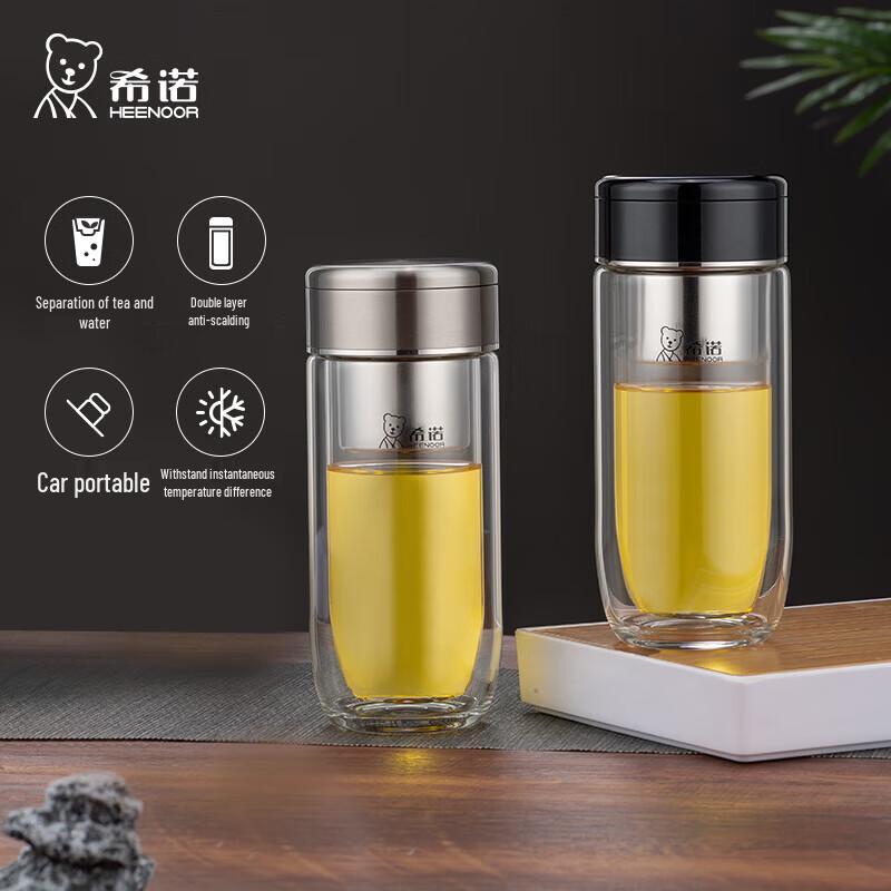 Portable Tea Infuser Glass Bottle